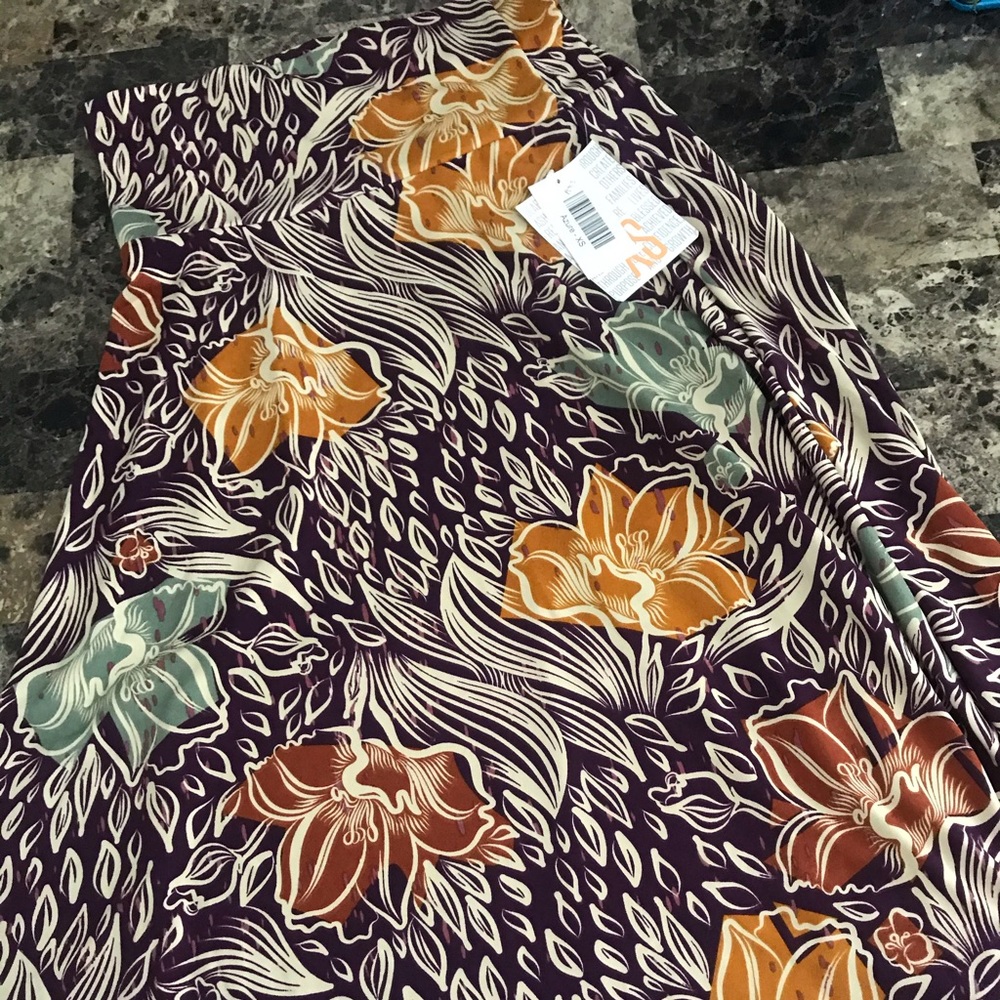 Lularoe XS Azure A-line skirt! NWT silky
